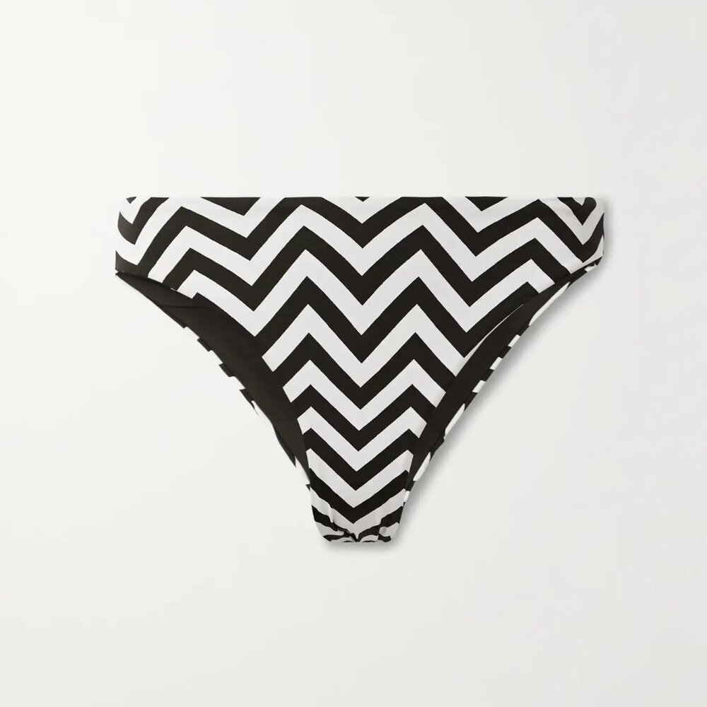 New MAX MARA Selene Swim Chevron Bikini Briefs M